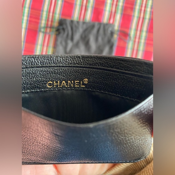 Chanel black goat skin caviar card case - Picture 4 of 6